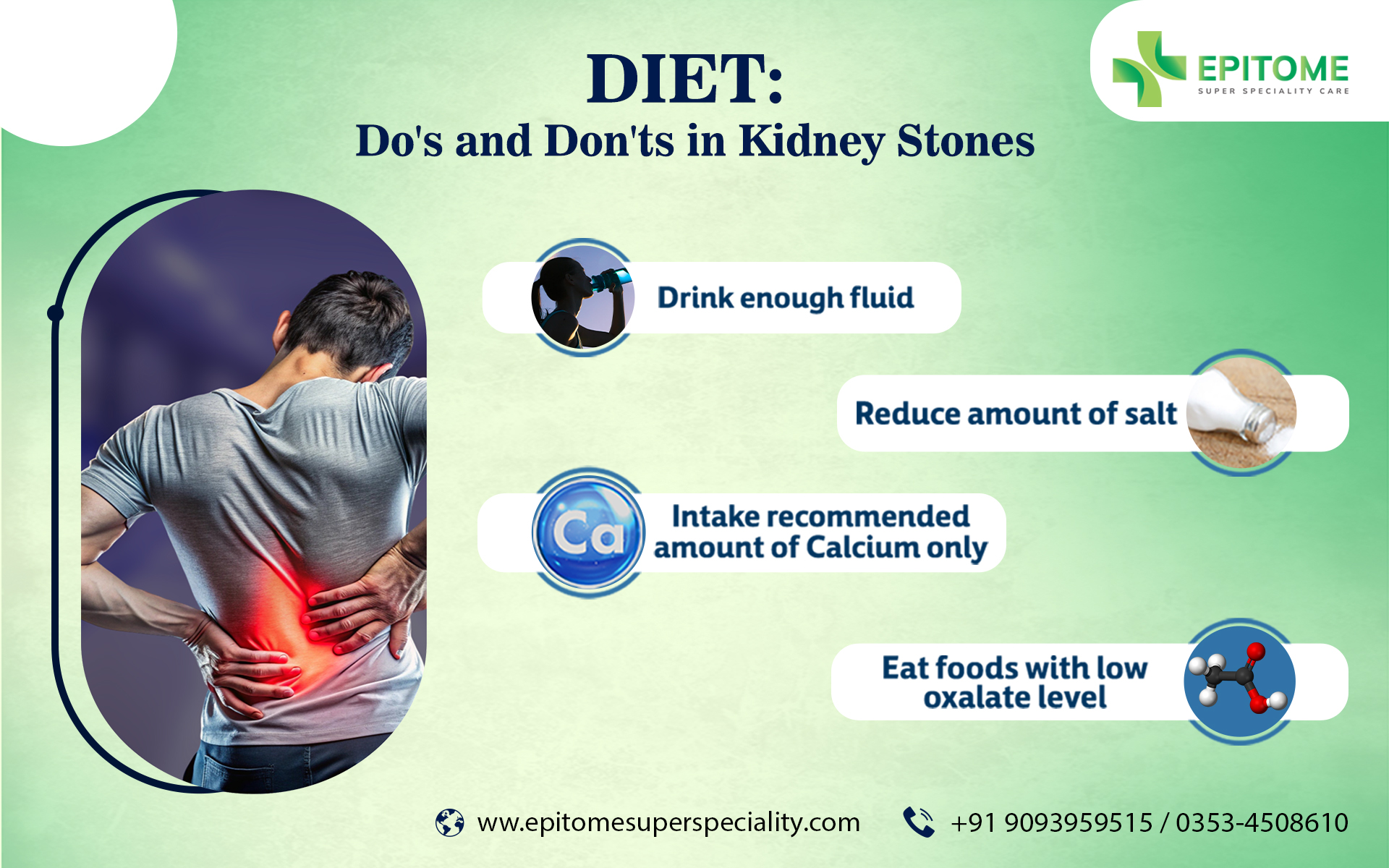 Diet: Do's and Don'ts in Kidney Stones